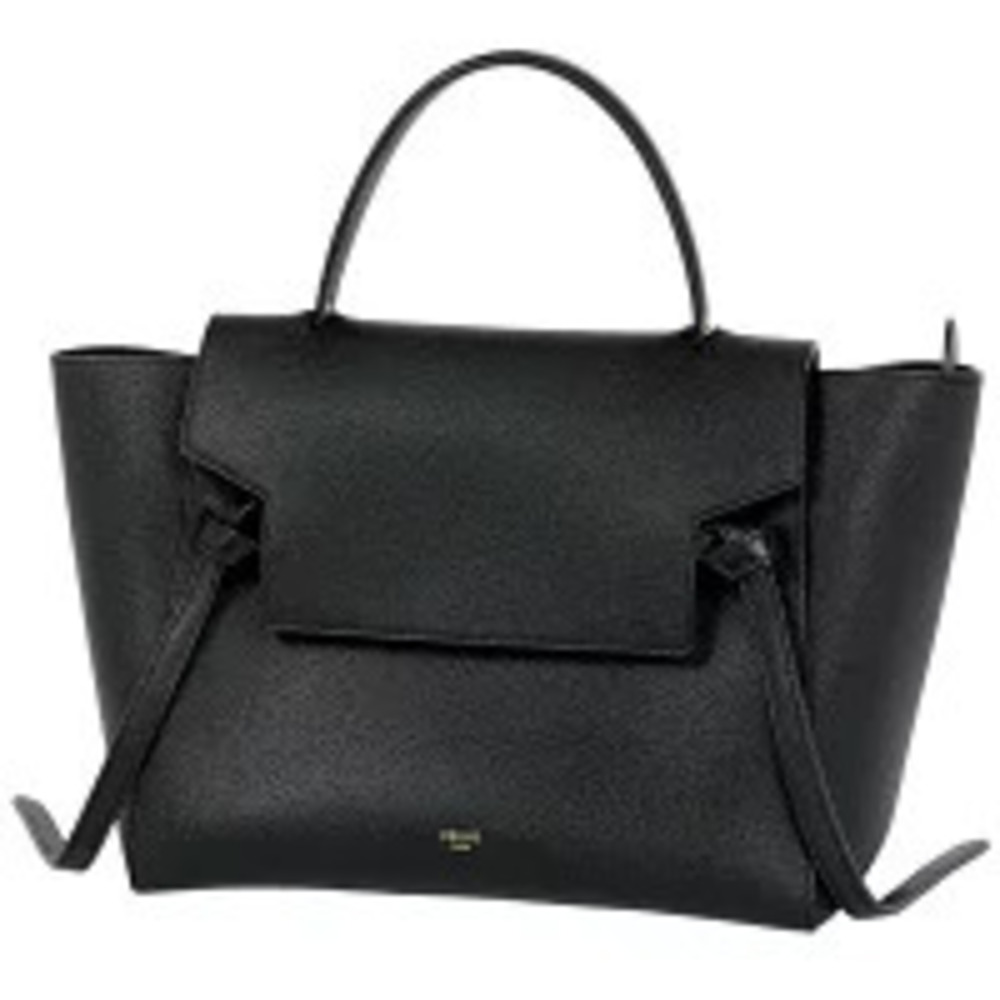 Celine Belt Bag Shoulder Handbag Leather Black